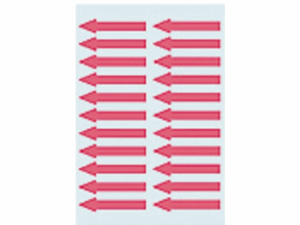 ETIKET HERMA 4143 PIJL 38X7MM ROOD 88ST artikel afbeelding
