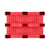 Palletbox inhoud 470 l rood