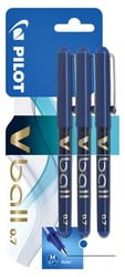 Rollerpen PILOT V-Ball grip V7 blauw 0.4mm blister à 3 stuks artikel afbeelding