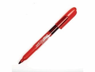 Staples DuraMark permanente marker, penstijl, rood artikel afbeelding