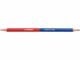 Stabilo Potlood magazijn Original blauw-rood/d12 (doos 12 stuks)