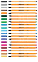 Fineliner STABILO point 88/54 fijn oranje