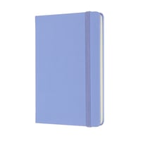 Notitieboek Moleskine pocket 90x140mm blanco hard cover hydrangea blue