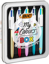 Balpen Bic 4kleuren My Bic 4-kleurenbox assorti