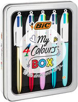 Balpen Bic 4kleuren My Bic 4-kleurenbox assorti