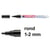 Lakmarker edding 751 1-2mm zwart/pk10