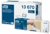 Tork Xpressnap® dispenserservet 21,6x33cm 2-laags 1/4-vouw Leaf Design wit 5x100x8 artikel afbeelding
