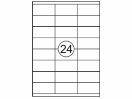Etiket Quantore 70x35mm 2400stuks