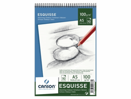 Schetsboek Canson Graduate Croquis A5 96gr 40vel