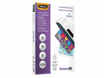 LAMINEERHOES FELLOWES A4 2X80MICRON artikel afbeelding