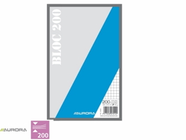 Kladblok Aurora 135x210mm ruit 5X5mm 200 vel 45gr