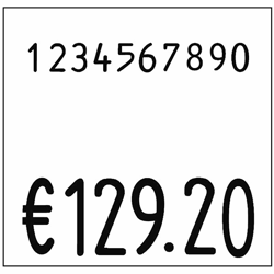 Reserve-inktrol voor prijstangen voor het drukken van twee regels VE = 5 stuks