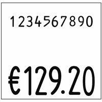 Reserve-inktrol voor prijstangen voor het drukken van twee regels VE = 5 stuks