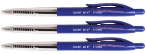 Balpen Quantore drukknop blauw