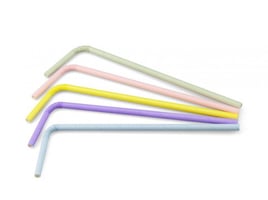 Buigrietje papier (FSC®) pastel ass., ø 6 mm / 24cm