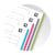 Collegeblok Oxford Office Essentials European book A4+ 4-gaats 120 vel assorti