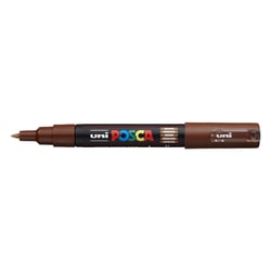Lakmarker Uni Posca 0,7-1mm k bruin/pk6