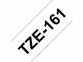 Labeltape Brother P-touch TZe-161 standaard 36mm zwart op transparant