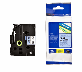 LETTERTAPE BROTHER TZE-561 36MMX8M BLAUW/ZWART artikel afbeelding