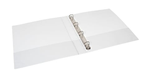 Presentatieringband Quantore A4 4-rings D-mech 25mm wit artikel afbeelding