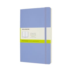 Notitieboek Moleskine large 130x210mm blanco soft cover hydrangea blue
