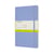 Notitieboek Moleskine large 130x210mm blanco soft cover hydrangea blue