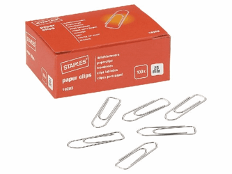 Staples Paperclip 25mm Zilver (pak 100 stuks) artikel afbeelding