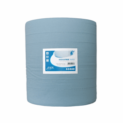Industrierol recycled blauw geperforeerd, 3-laags verlijmd 37 cm x 400 meter. artikel afbeelding