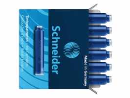 Inktpatroon Schneider din blauw doos à 6 stuks