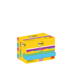 Memoblok Post-it 622 Super Sticky 47,6x47,6mm Playful