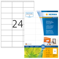 Etiket HERMA recycling 10728 70x36mm 1920 stuks wit