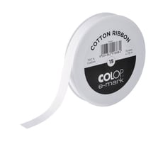 Tekststempel Colop E-Mark katoenen lint 15mm x 25m