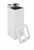 Afvalbak Carro Mix 2x52,5, kleur wit, model VB 650057
