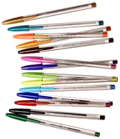 Balpen Bic Cristal multicolour etui à 15 kleuren