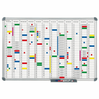 Planbord jaarplanner, weergave 12 maanden breedte (Breedte: 1200 mm; Gewicht: 9 kg; Hoogte: 900 mm)