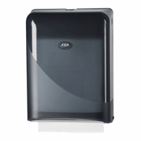 Euro Pearl BLACK vouwhanddoekdispenser voor Z-fold en interfold vouwhanddoekjes