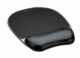 MUISMAT/POLSSTEUN FELLOWES GEL CRYSTALS ZWART artikel afbeelding