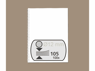 DRAADRUG FELLOWES 12MM 34RINGS A4 ZILVER artikel afbeelding