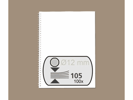 Draadrug Fellowes 12mm 34-rings A4 zilver 100 stuks