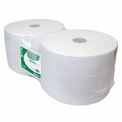 Industrierol recycled wit 1-laags 23 cm x 1.000 meter. artikel afbeelding