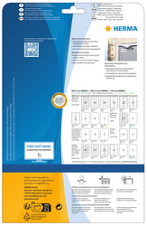 Etiket Herma 4866 210x297mm A4 folie 10st wit