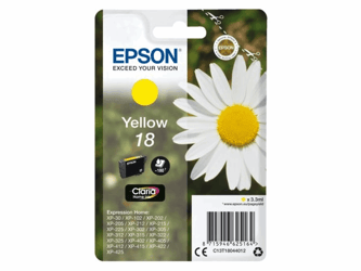 INKCARTRIDGE EPSON 18 T1804 GEEL artikel afbeelding