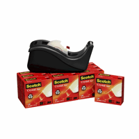 Plakband Scotch Crystal 600 19mmx33m transparant + gratis C60 plakbandhouder
