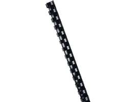 Bindrug 16 mm, 21 ringen, Zwart (pak 100 stuks)
