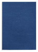 Voorblad Fellowes A4 lederlook royal blauw 100 stuks