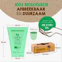 Biozakken 20 liter (125 zakken)