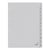 Tabblad A4 23R karton 1-12 grijs/set12