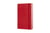 Notitieboek Moleskine pocket 90x140mm lijn hard cover rood