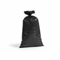 Standaard afvalzakken, LDPE, 70 l 60 µm (Kleur: Zwart; Materiaaldikte: 55 µm)