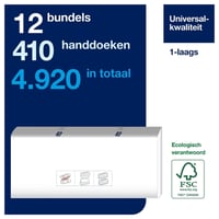 Handdoek Tork PeakServe Continuous 100585 Universal 1laags 22,5x20,1cm 410st